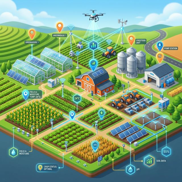 AgriMap Hero Illustration